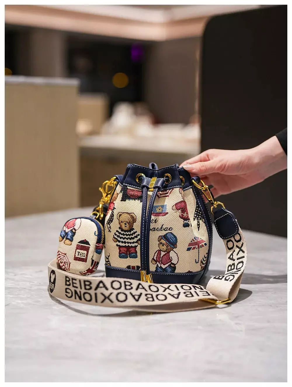 کیف سطلی تدی BEIBAOBAO وارداتی ۸۵۶۵